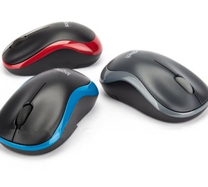Logitech M186 <b>Wireless</b> Mouse Office Laptop Desktop Optical Mouse with <b>Wireless</b> 2.4G Receiver Red Mouse - Product Image 3