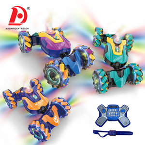 HUADA 2,4G 4WD Light Music Spray Dancing Transform RC Twist Drift Car Toys Gesture Sensing Watch Control remoto Stunt Car Toys - Product Image 1