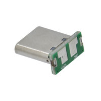 SMT USB 3.0 Typ C Stecker mit Leiterplatte 16 Pin 2 Pad Durchsteckmontage SMD Vertikaler Rechtwinkliger Stecker 3A/5A Strom Schnelles Laden