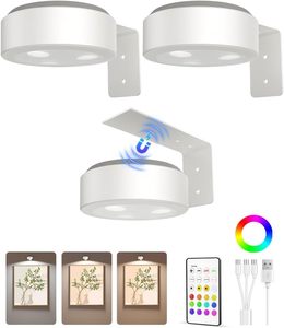 Đèn LED nghệ thuật từ tính màu sắc, đạt chứng nhận <span class=keywords><strong>UL</strong></span> ETL, dùng cho khung ảnh, đèn vẽ hoạt động bằng pin với điều khiển từ xa - Product Image 4