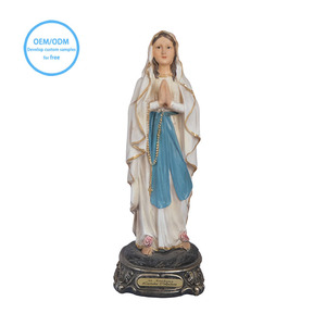 Vendita calda fatto a mano statue cattolicesimo decorazione resina religiosa artigianato religione statuetta di natale - Product Image 1
