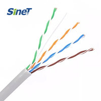SINET marca OEM precio de fábrica 305M Cable de Red Cat5 aleación de cobre alto Cable trenzado UTP Cat5e 305M 24awg cable UTP cat 5
