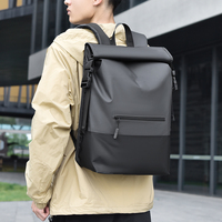 Wasserdichter Business-Rucksack Unisex 16 Zoll Laptop-Rucksack mit Großer Kapazität Reiserucksack mit Rollverschluss