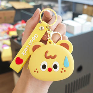 Creative Cartoon Silicone Children's Wallet <b>Coin</b> <b>Purse</b> Keychain Pendant Zipper Portable Mini Cute Earphone Storage Bag Gift - Product Image 6