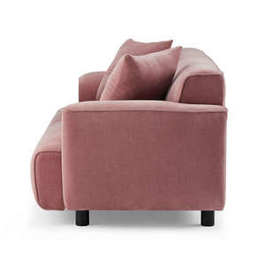 Juego de Sofás de Lujo Personalizados Furnistyle, Muebles de Sala de Estar Modernos, Futón Plegable de Terciopelo y Cuero - Product Image 6