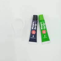 Perekat Lem AB Epoksi Resin 20G, untuk Kayu Cair I-epoxy Resin Lapisan 1:1 Bening Perekat Tabung AB