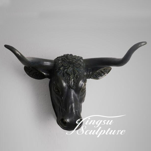 Precio barato <span class=keywords><strong>de</strong></span> interior decoración resina <span class=keywords><strong>Cabeza</strong></span> <span class=keywords><strong>de</strong></span> <span class=keywords><strong>Vaca</strong></span> escultura - Product Image 1