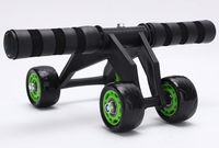 Rouleau abdominal à 4 roues pour hommes et femmes, équipement de fitness pour entraînement abdominal à domicile, entraîneur de crunch abdominal pour le renforcement du tronc