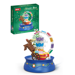 Bloques de Construcción Yuglow 3D, Santa Claus, Árbol de Navidad, Casa de Jengibre, Escultura de Hielo, Ladrillos Pequeños de Plástico para Manualidades, Juguete Educativo - Product Image 1