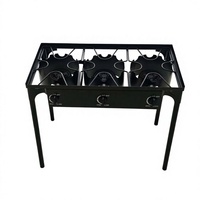 Réchaud à gaz portable d'extérieur robuste à 1, 2 ou 3 brûleurs, haute puissance, pour camping et pique-nique, vente en gros