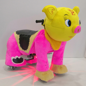 Kendaraan listrik mainan untuk anak-anak, kuda dan skuter anjing mewah hewan menggunakan bahan plastik untuk penggunaan di Mall - Product Image 4