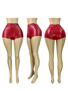 Shorts in <span class=keywords><strong>Pelle</strong></span> Elasticizzati a Vita Alta in 4 Colori, <span class=keywords><strong>Pantaloncini</strong></span> Aderenti da Donna, Pantaloni Capri in <span class=keywords><strong>Pelle</strong></span> Slim - Product Image 6