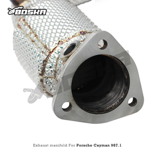 Colector de Escape Personalizado de 300 Celdas para Porsche 987.1 Boxster/Cayman 3.4L 2004-2008, Tubo de Escape de Acero Inoxidable Boska Racing - Product Image 4