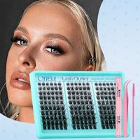 Kit d'extension de cils individuels Deborah Discount D Curl Volume en cheveux synthétiques, faux cils en grappe DIY, cils segmentés