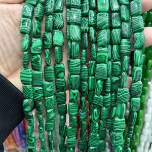 13x18 мм Прямоугольный Хрустальный Агат нефритовый бирюзовый Свободный бисер из натурального камня для изготовления украшений - Product Image 4