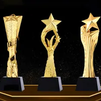 Fabrika toptan akrilik 3D başarı akademisi çinko alaşımlı baskı plak afrika ödülü Trophy ticaret