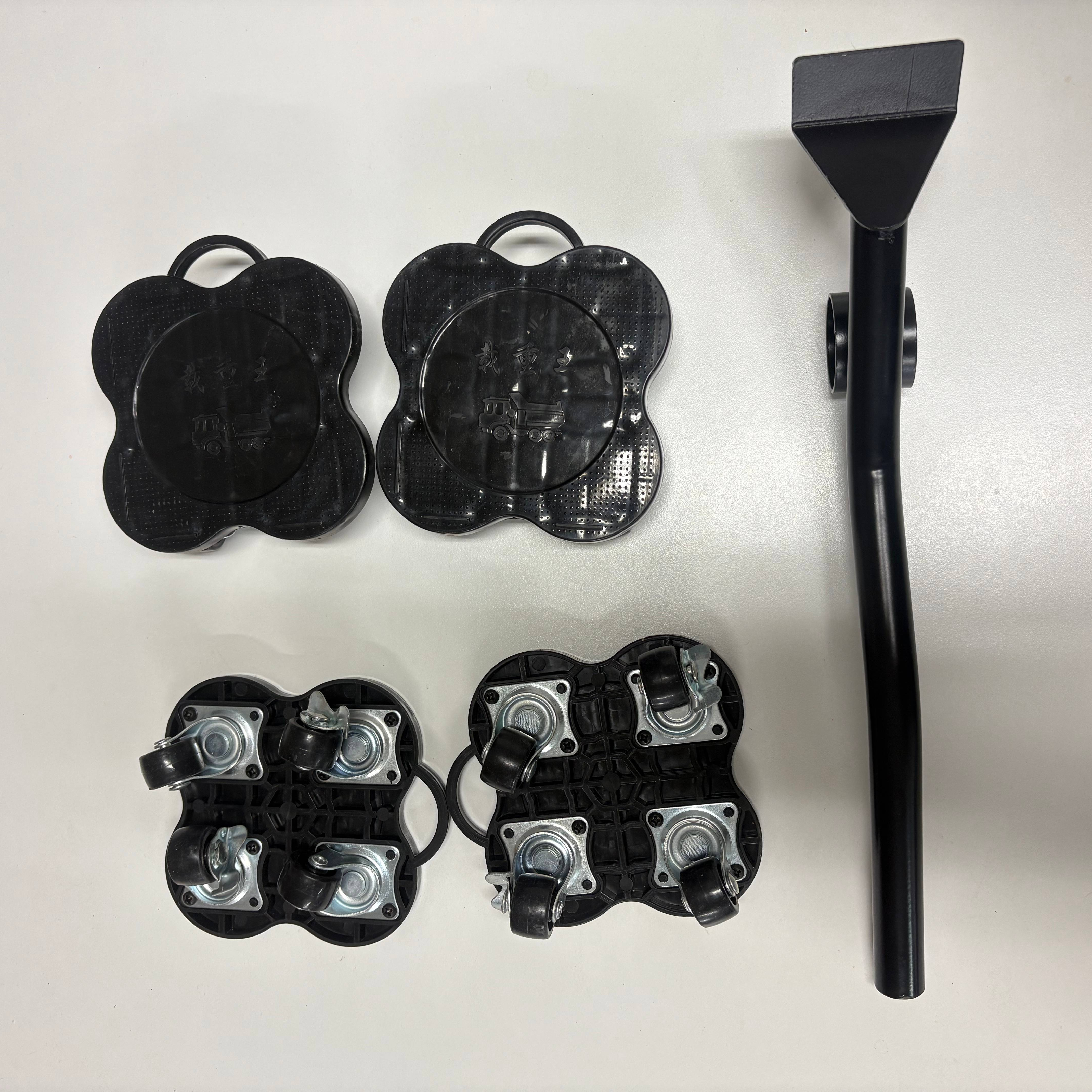Customizable Portable Four-Wheel Mobile Pulley Tool OEM for Hand Carts Trolleys for Heavy Object Handling Metal Plastic Mobile