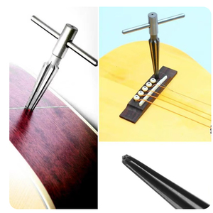 3-13/5-16mm 5 grados 6 <span class=keywords><strong>flauta</strong></span> guitarra carpintero DIY Pickup Tuning Peg Hole Luthier herramienta guitarra puente Pin Hole escariador cónico - Product Image 5