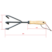 3 pezzi di alta qualità Mini giardino strumento a mano da giardino con manico in legno pala rastrello pala