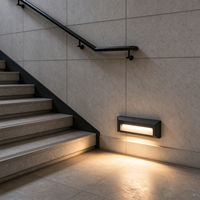 Lampu LED Linear Minimalis untuk Tangga & Dinding, Profil Rendah, Pemasangan di Permukaan untuk Tangga, Koridor, Dinding Pintu Masuk, Jalan Luar Ruangan