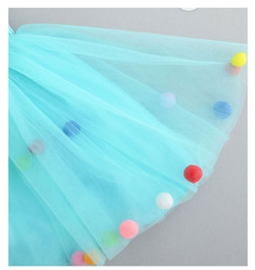 Vestidos para Niñas Estilo Europeo Americano, Falda de Tul con Volantes, Dulce Princesa, Disfraz de Tul para Niñas, Poliéster, Venta al por Mayor - Product Image 5