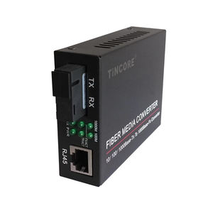 TiNCAM 2 puertos Gigabit Ethernet interfaz SC 20km <span class=keywords><strong>monomodo</strong></span> SM <span class=keywords><strong>fibra</strong></span> a pares de convertidor de medios equipo de <span class=keywords><strong>fibra</strong></span> óptica - Product Image 6