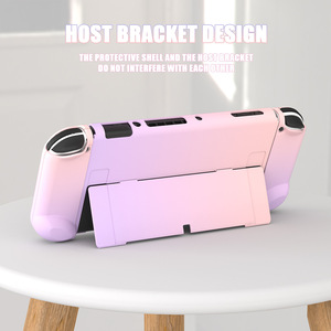 Nintendo Switch OLED Protective Case Gradient PC Material Skin Friendly <b>Stand</b> Cover For Game Console - Product Image 3