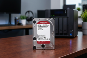 W-D40EFPX PLUS 4TB Red Plus 3.5" NAS Hard <b>Drive</b> 5400RPM 256MB CMR Storage Disk for Desktop Server Bulk Supply Red Plus 4TB Fe - Product Image 5