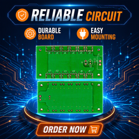 Fabrication de circuits imprimés MAIJING à 2 couches avec finition de surface ENIG HASL, épaisseur de cuivre de 1 oz, taille 6,52 x 9,37 cm