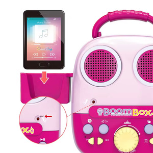Machine à chanter pour filles 2024, nouvelle machine à chanter avec microphone, jouet rose, machine à karaoké avec lumière musicale - Product Image 3
