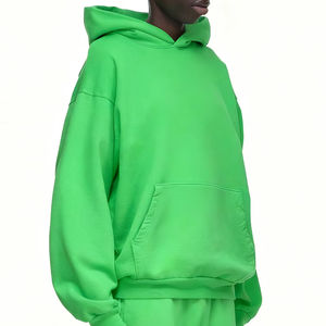 Jersey de hombro caído de algodón pesado efecto desvanecido sol personalizado OEM invierno Sudadera con capucha MOQ Puff estampado fabricación al por mayor - Product Image 2