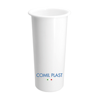 Vase funéraire rond haut de gamme de style européen, fabriqué en Italie, insert personnalisé pour mausolée, hauteur 7 pouces