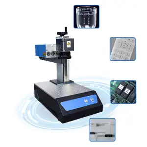 Fiber Laser Marking and animal ear tag Engraving Machine JPT 20W 30W 50W CO2 laser marker for Plastic Gold Silver Metal