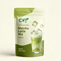 Poudre de Matcha Latte Fraise Marque Privée OEM – Poudre de Thé Matcha Fraise Instantanée – Poudre de Matcha Fraise