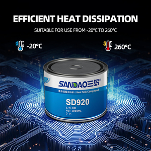 จาระบีระบายความร้อนอุณหภูมิสูงสำหรับ CPU LED ชิปเซมิคอนดักเตอร์โมดูลพลังงานการกระจายความร้อน - Product Image 5