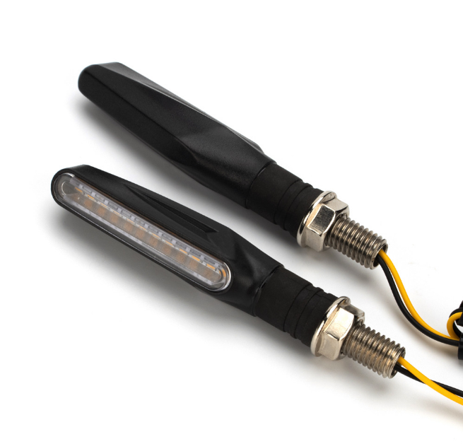 Одна линия-образный водить мотоцикл проточной водой указатель поворота мигает индикатор сигнала огни