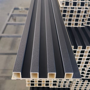 वाटरप्रूफ पीसी वीपीसी दीवार पैनल सजावट के लिए लकड़ी का अनाज चमका पैनल - Product Image 2