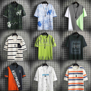 Wholesale Custom High Quality Men's Acid <strong>Wash</strong> 100% Cotton Oversized Acid <strong>Enzyme</strong> <strong>Wash</strong> <strong>T-shirts</strong> Vintage Street <strong>T-shirts</strong> for Men - Product Image 5