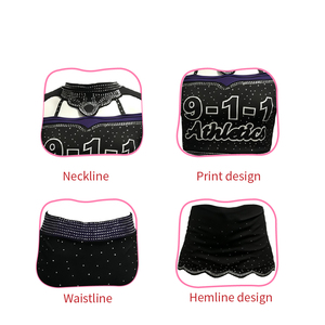 Custom All-Star Cheerleading Uniforms Women Comfortable Breathable <strong>Sexy</strong> Rhinestone Design Custom Team Colors OEM <strong>Cheerleader</strong> - Product Image 5