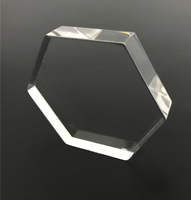 Présentoir en acrylique transparent solide avec logo imprimé UV, bloc surélevé de 30 mm d'épaisseur pour la décoration intérieure