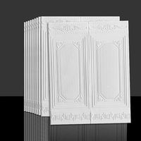Papier peint auto-adhésif en mousse PE de couleur chaude durable, carreaux muraux en mousse, briques en mousse, papier peint 3D pour salon