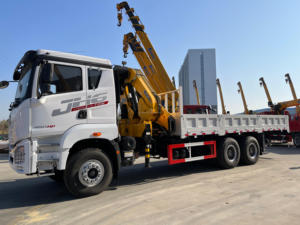 Camion lourd FAW 6x4 à 10 roues avec grue à flèche articulée et plateau basculant - Product Image 6