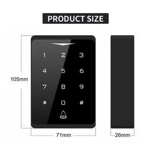 Controle do aplicativo smart tuya smart life, controlo à prova d' água ip66, teclado <span class=keywords><strong>touch</strong></span> pad, controle de acesso com botão de chamada dingdong PST-CH1 - Product Image 3