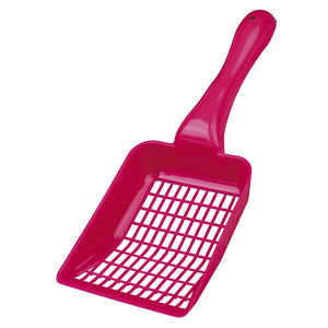 Recogedor de arena para gatos XL, diseño de rejilla de plástico verde para caja de arena para gatos - Product Image 3