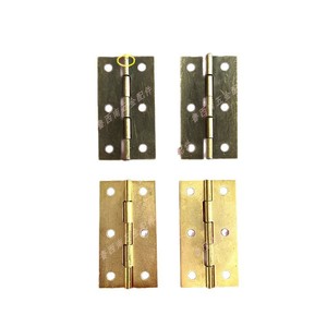 Furniture Hinge 6 Hole 4 Mm Thick Iron <b>Rustic</b> Design Surface Mount For Wood Box Cabinet <b>Door</b> Durable Hardware - Product Image 3