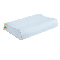 Oreiller en mousse à mémoire de forme pour le soulagement du cou Contour de refroidissement-Tissu hypoallergénique anti-acariens léger