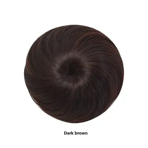 <span class=keywords><strong>Chignon</strong></span> synthétique tendance <span class=keywords><strong>avec</strong></span> pinces, élastiques ajustables, extension de <span class=keywords><strong>chignon</strong></span> lisse pour femme - Product Image 4