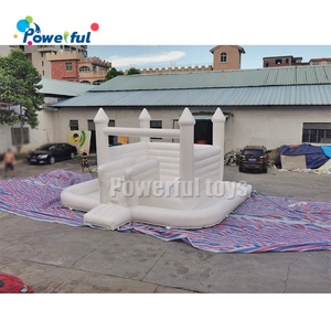 Commerciale per bambini gonfiabile per matrimonio buttafuori moonbuttafuori bianco castello gonfiabile gonfiabile aria saltando casa di rimbalzo bianca per Paty - Product Image 1