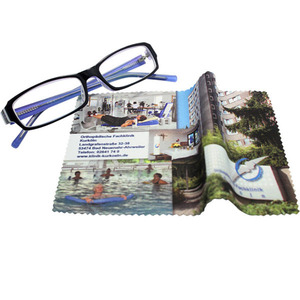 Chiffon de nettoyage pour lunettes en microfibre de haute qualité, écologique, imprimé par sublimation, 200 g/m², anti-buée, bord en zigzag, 15x15 cm, <span class=keywords><strong>BONITA</strong></span> - Product Image 2