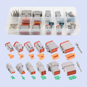 Conector automotriz <span class=keywords><strong>DT</strong></span> Series 2, 3, 4, 6, 8, 12 Pines, resistente al agua, macho y hembra, Kit de conector <span class=keywords><strong>DT</strong></span>, gran oferta - Product Image 1